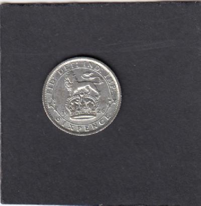 Beschrijving: 6 Pence GERORIUS V